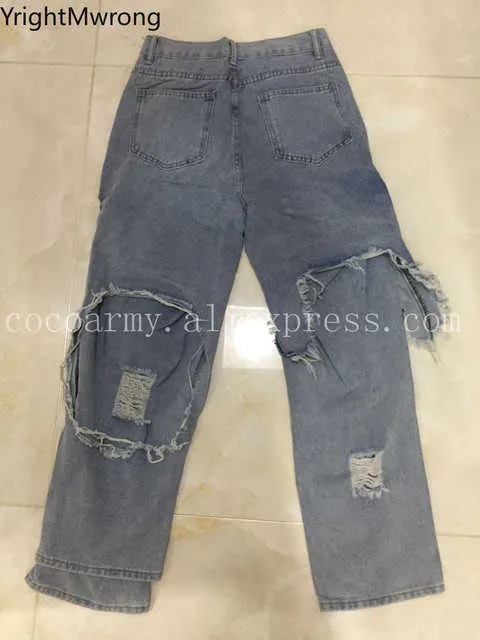 Calça masculina irregular jeans jeans jeans calça mulher homem homem reto de retalhos namorado folgado y2k punk kpop harajuku streetwearwwear hip hop 849