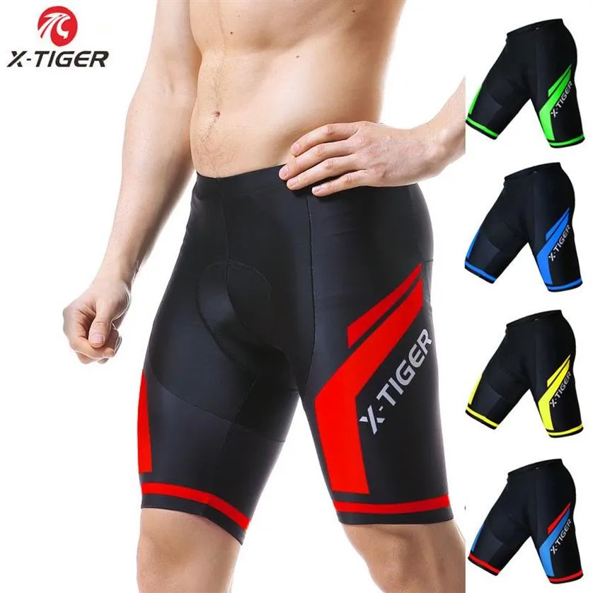 X-TIGER calções de ciclismo 5d gel almofada men ciclismo shorts homem roupas mtb de secagem rápida cuecas masculinas biker men's3136