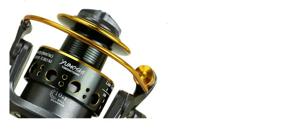 Baitcasting Reels Yumoshi 3000 6000 Metal Spinning Fishing Reel 101BB ...