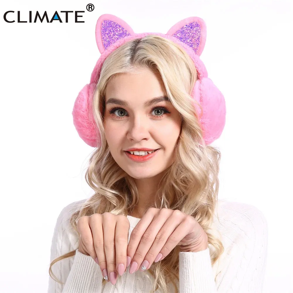 Ear Muffs Climate Women Kid Sweet Earmuffs Kids Cat Warm 231122