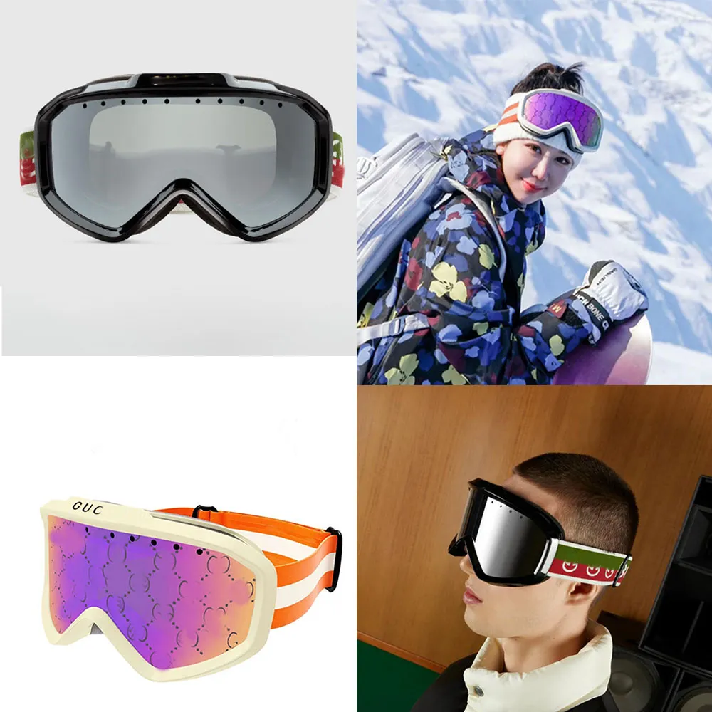 06un نظارات شمسية Goggles مصمم أزياء 100 ٪ UVA/UVB حماية مناسبة لقمم جبلية ناعمة الفخامة