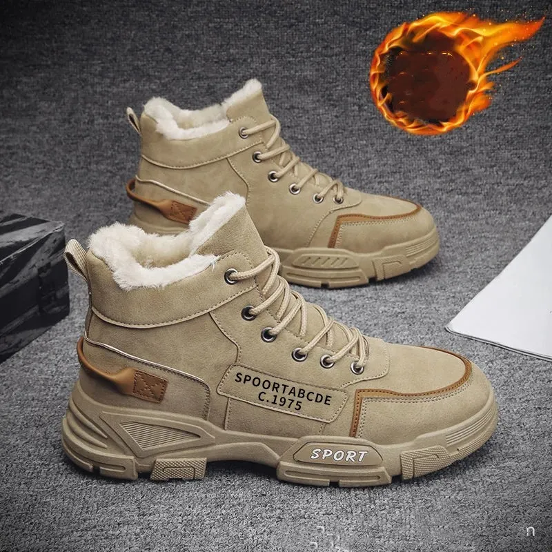 Luxury Designer Mens Mens Winter Walking Boots Chunky Martin Style