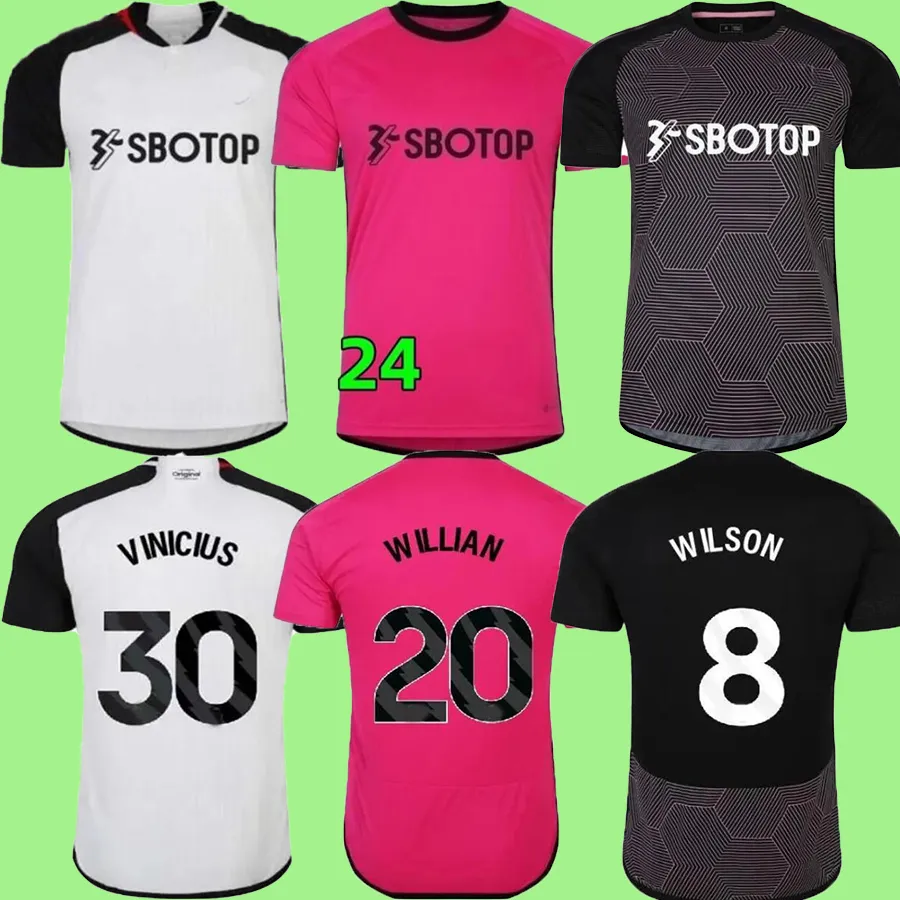 23 24 Palhinha Mitrovic 9 Soccer Jerseys Home Away Solomon Wilson Adarabioyo Reed Mbabu Robinson Andreas Reid Cairney White Kids 2023 Willian Jerseys Football Shirt