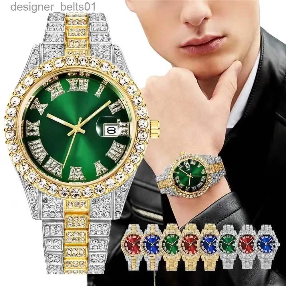 Other Watches High quality luxury fashion high-end Mantianxing diamond steel belt Men's quartz Boy business sports clock retroL231122