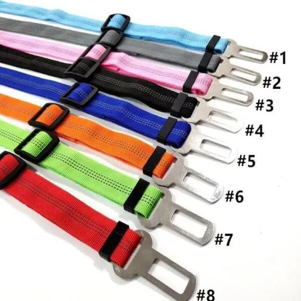 Pet Dog Supplies Leashes Safety Vehicle Car Seat Belt Elastic Reflective Dogs Seatbelt Harness Lead Leash Clip Levert