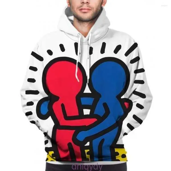 Hoodies 3d Art Kkeith Homar Hharing Cartoon Capuz/Mulheres POSE PESSOAS HOLO