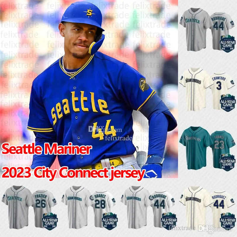 2023 Mariner City Connect Jersey 44 Julio Rodriguez Jerseys All Star