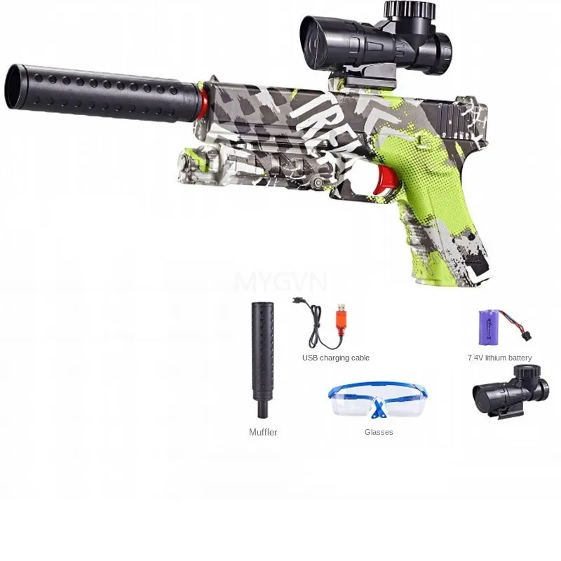 Pistolet Électrique Blaster À Gel Deau, Jouet, Pistolet De Paintball,  Lanceur De Pistolet À Gel Hydro Avec Balles Pour Adultes Et Enfants En  Plein Air Du 7,73 €