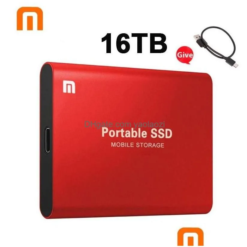 Hard Drives M.2 Ssd 500Gb 1Tb Flash Drive External Typec High Speed Usb3.1 2Tb 4Tb 8Tb Storage Portable Hd Disk For Laptop 221105 Dr Dhqb5