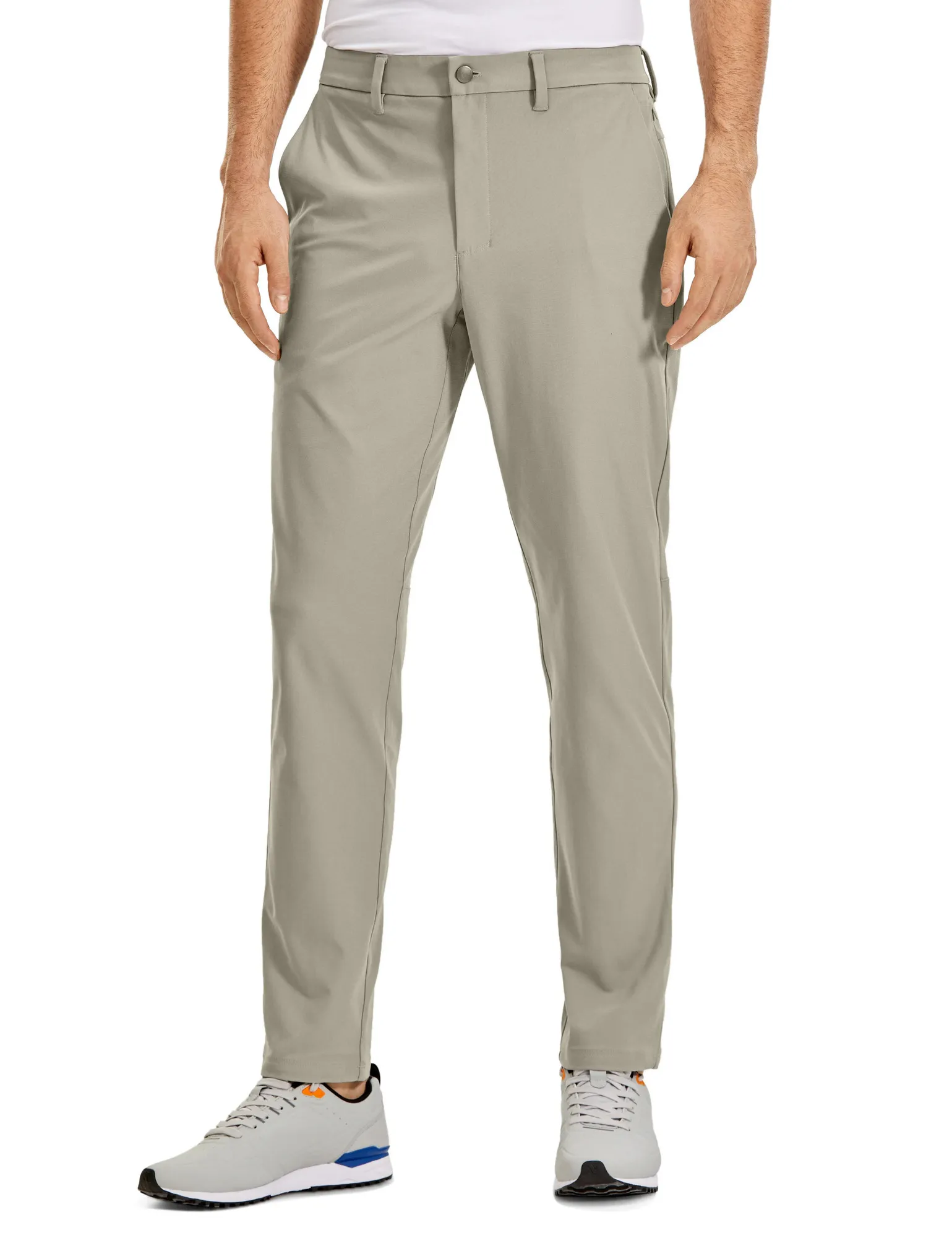 CRZ YOGA Mens Work Classic Fit All-Day Comfort Golf Pants Pockets 34