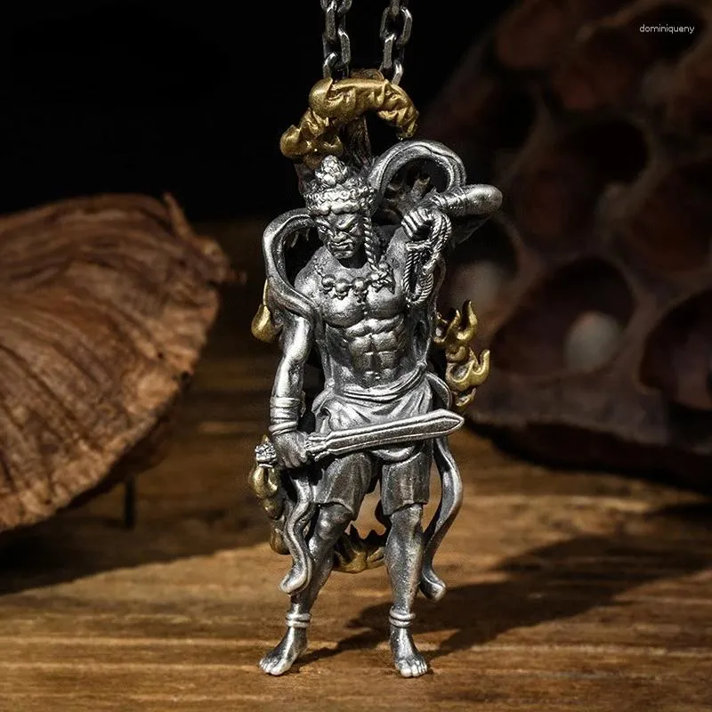 Anhänger Halsketten Buddhismus Halskette Acala Gott des Krieges Bodhisattva Schmuck Accessoires Geschenke