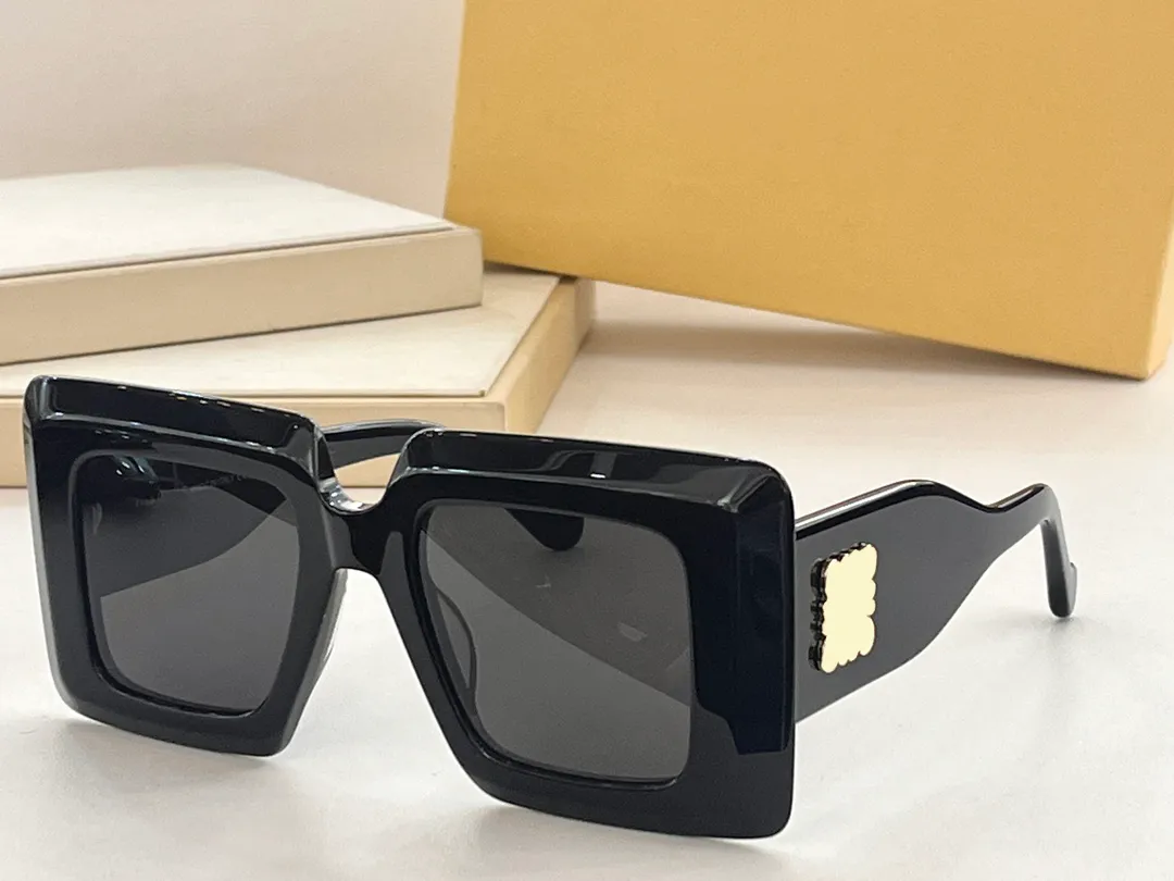 Универсальные дизайнерские солнцезащитные очки в стиле ретро в белой черной полосе, квадратные солнцезащитные очки для женщин, несколько стилей, классические аксессуары 1M9BU