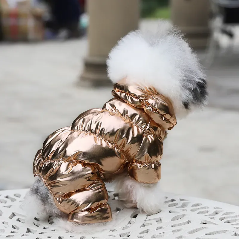 Chihuahua Winter Coat Warm Padded Fleece Costume for Pet Dog Cat Luxury Apparel Vest Puppy Thicken Hoodie Jacket Dogs Clothes Bulldog Teddy