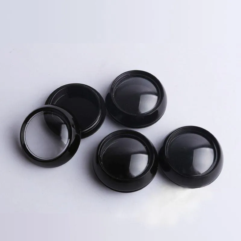 3G 5G Black Plastic Mini Travel Cosmetic Jars Refillerbar Makeup Cream Eyeshadow Lip Balm Nail Art Exempel Lagring Container Bottle Pot DGXHF