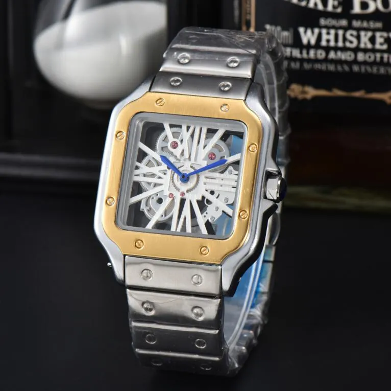 watch designer tank watches elegant and fashionable men's and women's watches stainless steel strap quartz movement mens watch