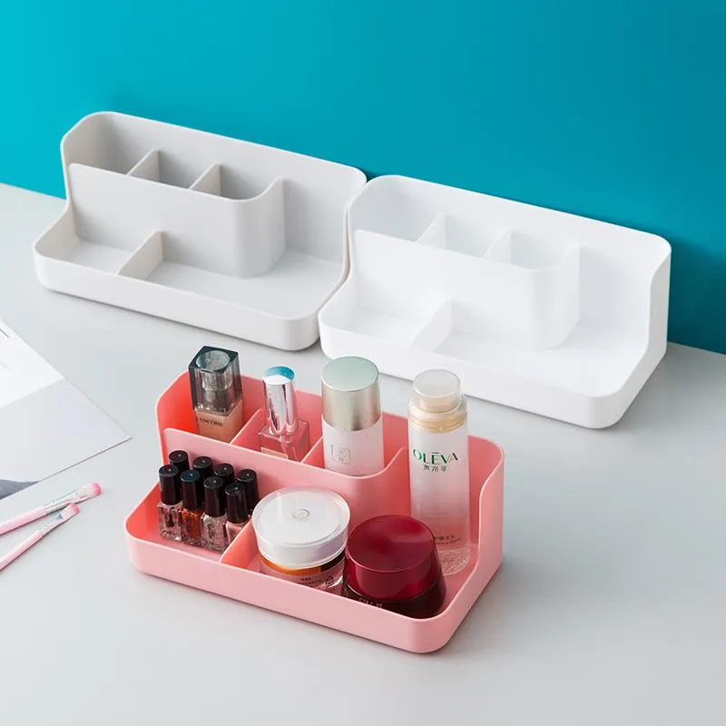 Badkameropslag organisatie grote capaciteit cosmetische splitter doos make -up houder stand case organisator kleedtafel zonsondergeneringen afwerking co