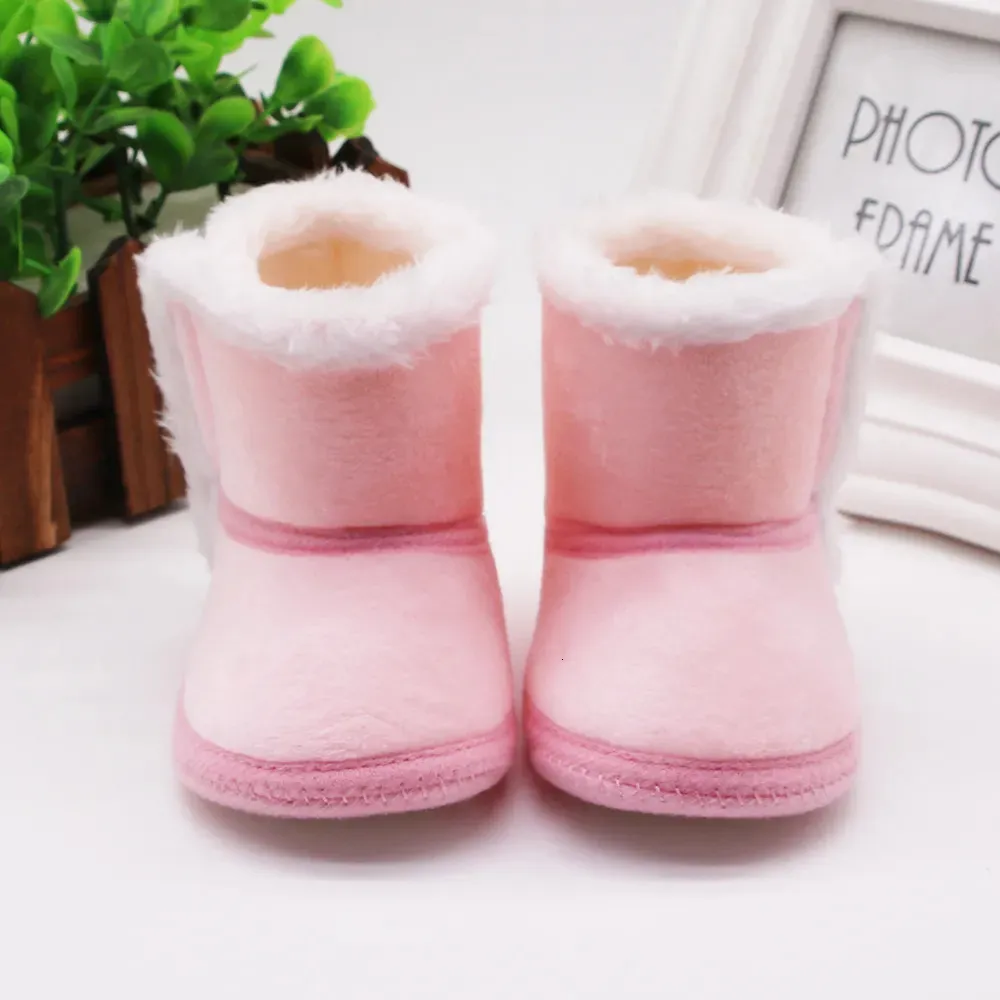 Boots born and Toddler Warm Winter First Walker Baby Girls Boys Shoes Soft Sole Fur Snow Childrens 231122