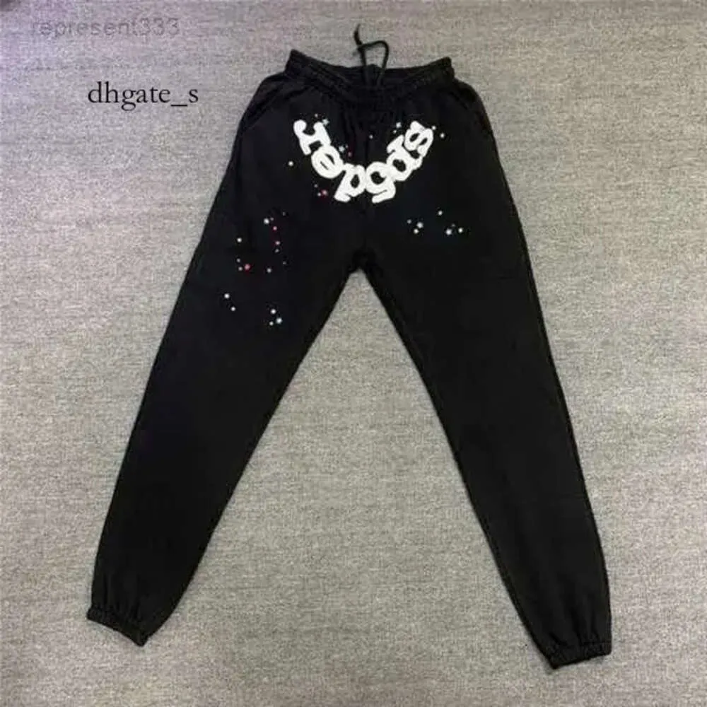 dhgate sp5der survêtement araignée sweat à capuche pantalons de survêtement Sp5der Pant Blue Spder Young Thug Men pantalons de survêtement meilleure qualité Spider Web Pattern Joggers pantalon à cordon X7EW