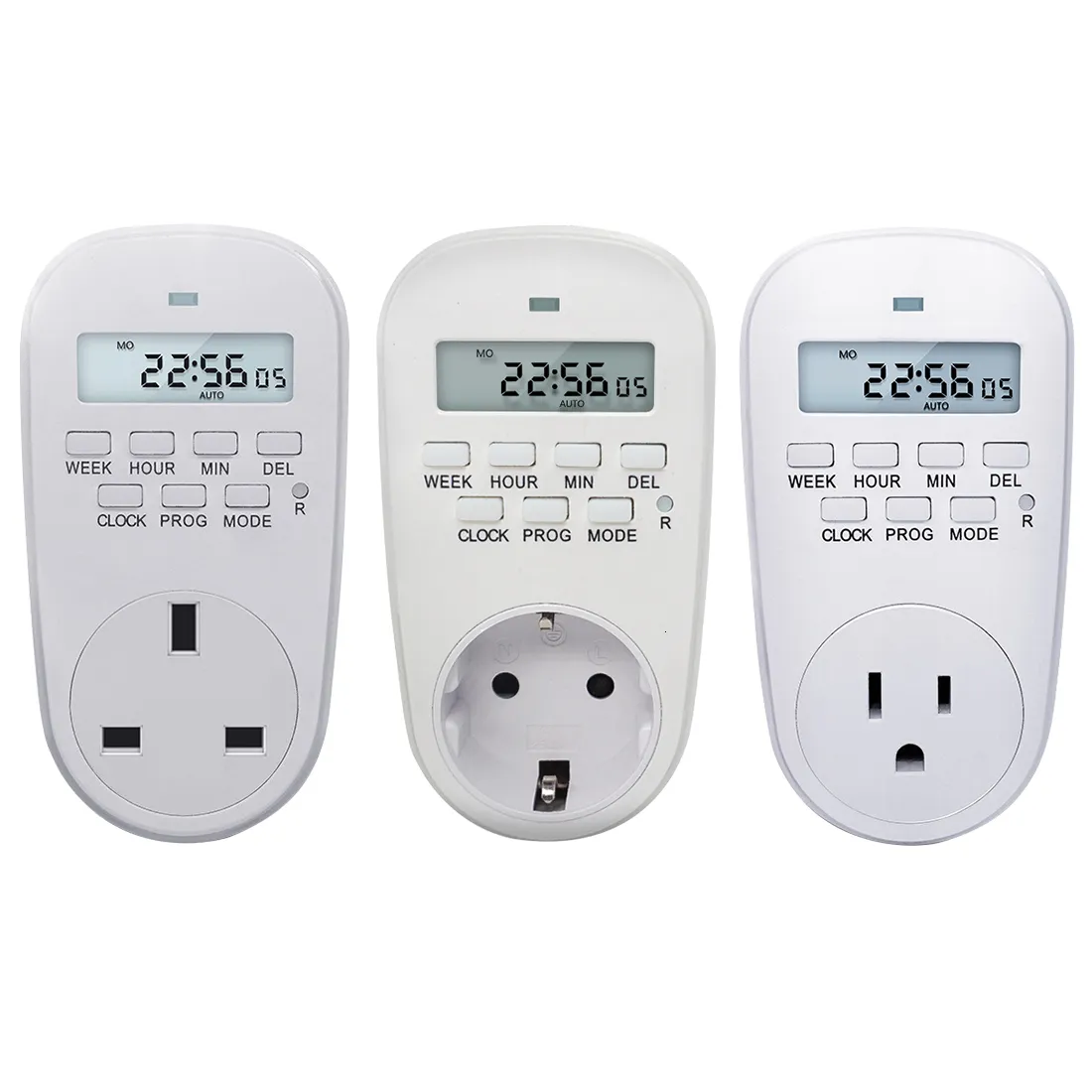 TIMERS US EU UK PLUTLET Electric Digital Time Control 7 Day Weekly Timer Switch 230422