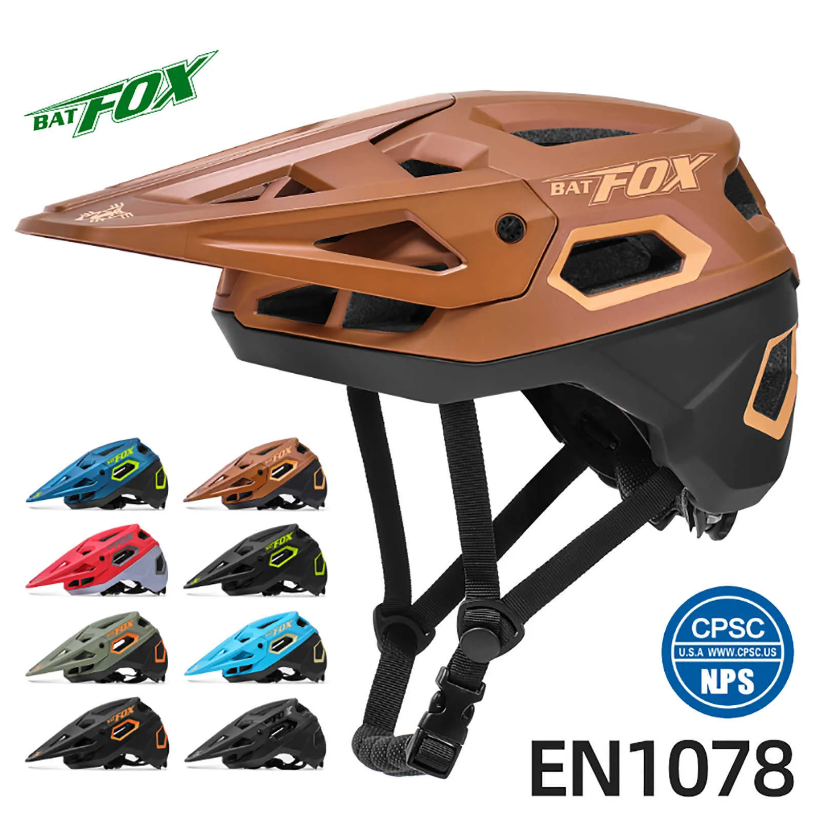 Casques de vélo BATFOX NOUVEAU Cyclisme DH VTT Casque de vélo Intégralement moulé Route Casques de vélo de montagne Ultralight CE Racing Riding Casque de vélo J230422