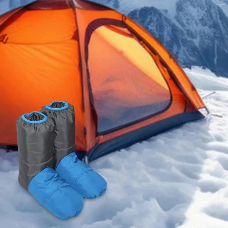 Sports Socks Down Boasties Shoes Portable Soft Anti Skid Slipper Boots för camping Skidåkning Män Kvinnor Tält Klättrar