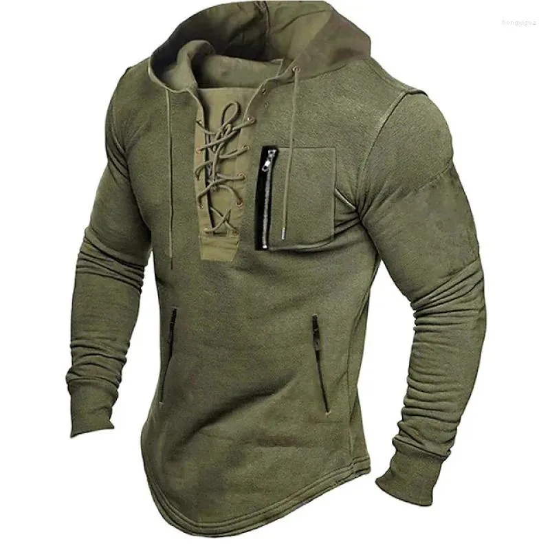 Männer T Shirts 2023 Frühling Und Herbst Hoodie Einfarbig Spitze Up Zipper Tasche Sport Straße Kleidung Gestempelt Sweatshirt