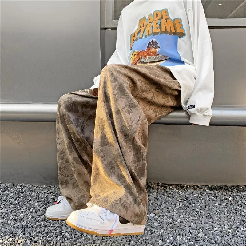 Pantalones Pantalones Hombres Retro Pantalones Guapos Moda Japonesa Elegante Europea Hip Hop Pana Hop Ins Streetwear De 12 82 DHgate