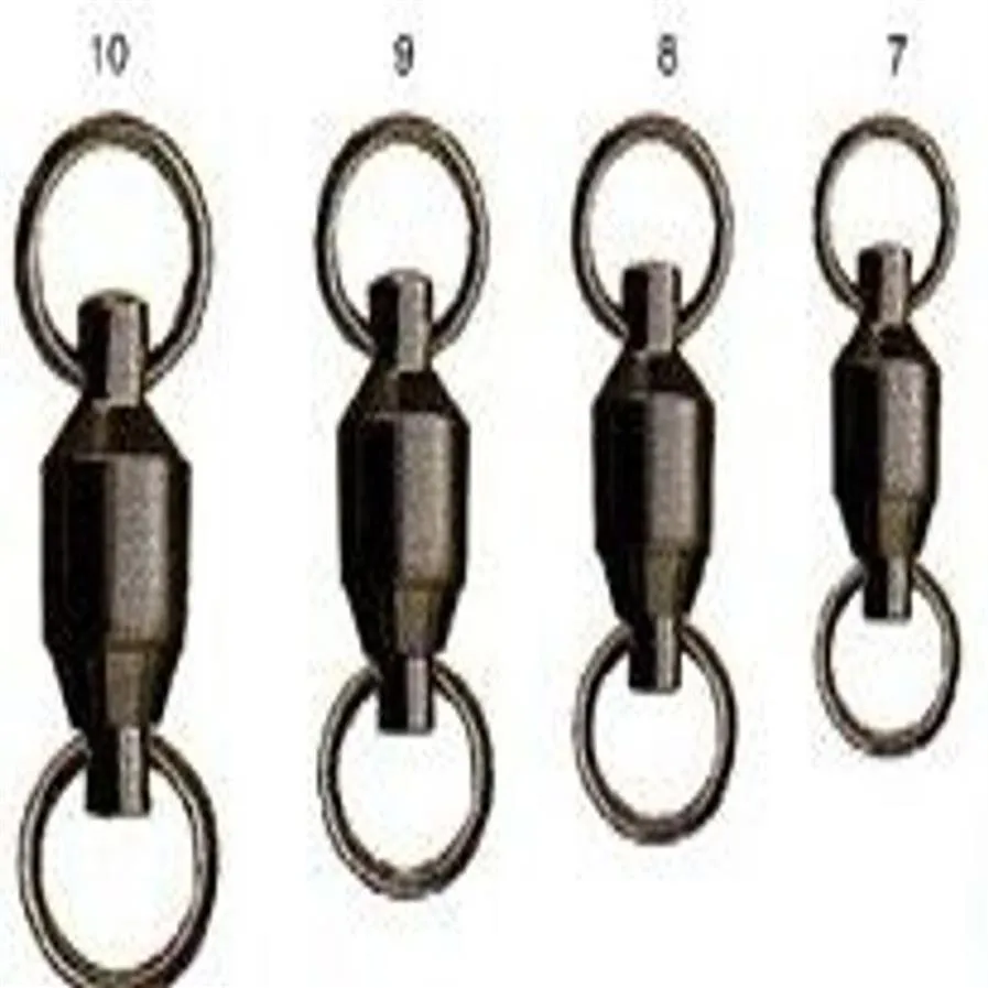 big game fishing ball bearing swivel solid ring swivel 50pcs bag282e