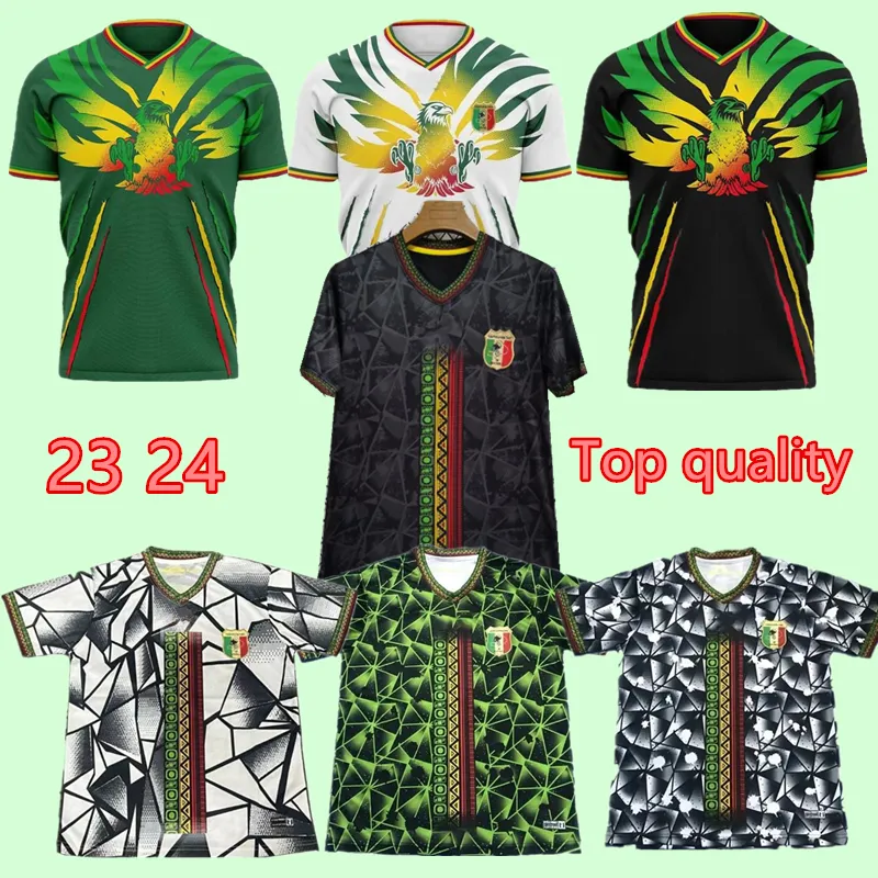 23 24 Mali Player Fans Football Jersey Équipe nationale Bissouma Fofana El Bilal Camara Haidara Hamary.T Home Away blanc 2023 2024 Coupe d'Afrique Kit de maillot de football Chemise 3ème