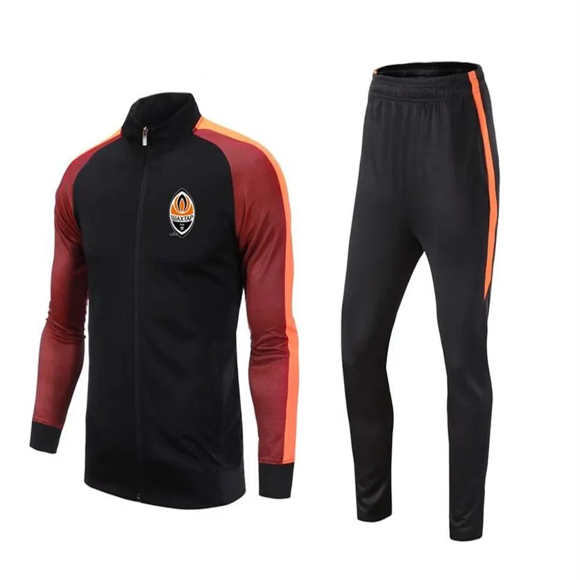 22 FC Shakhtar Donetsk adulto jaqueta de treino de futebol masculino terno de treinamento de futebol crianças correndo conjuntos ao ar livre kits de casa logotipo personalize217k