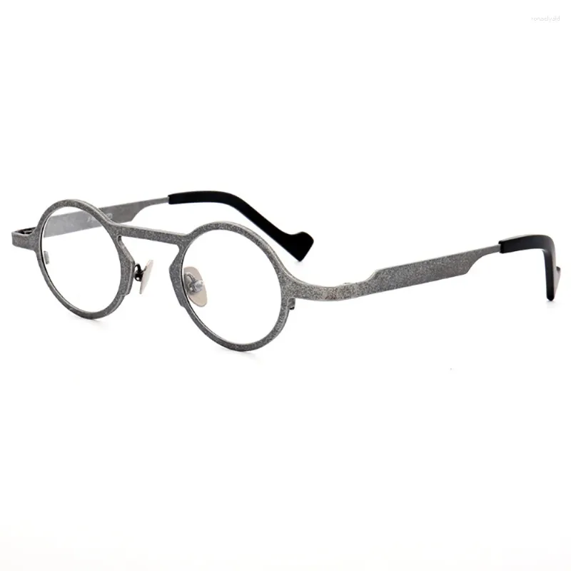 Sunglasses Frames Women Round Pure Titanium Eyeglass Frame Men Retro Fashion Hipster Style Metal Eyeglasses Light Glasses JDA3176