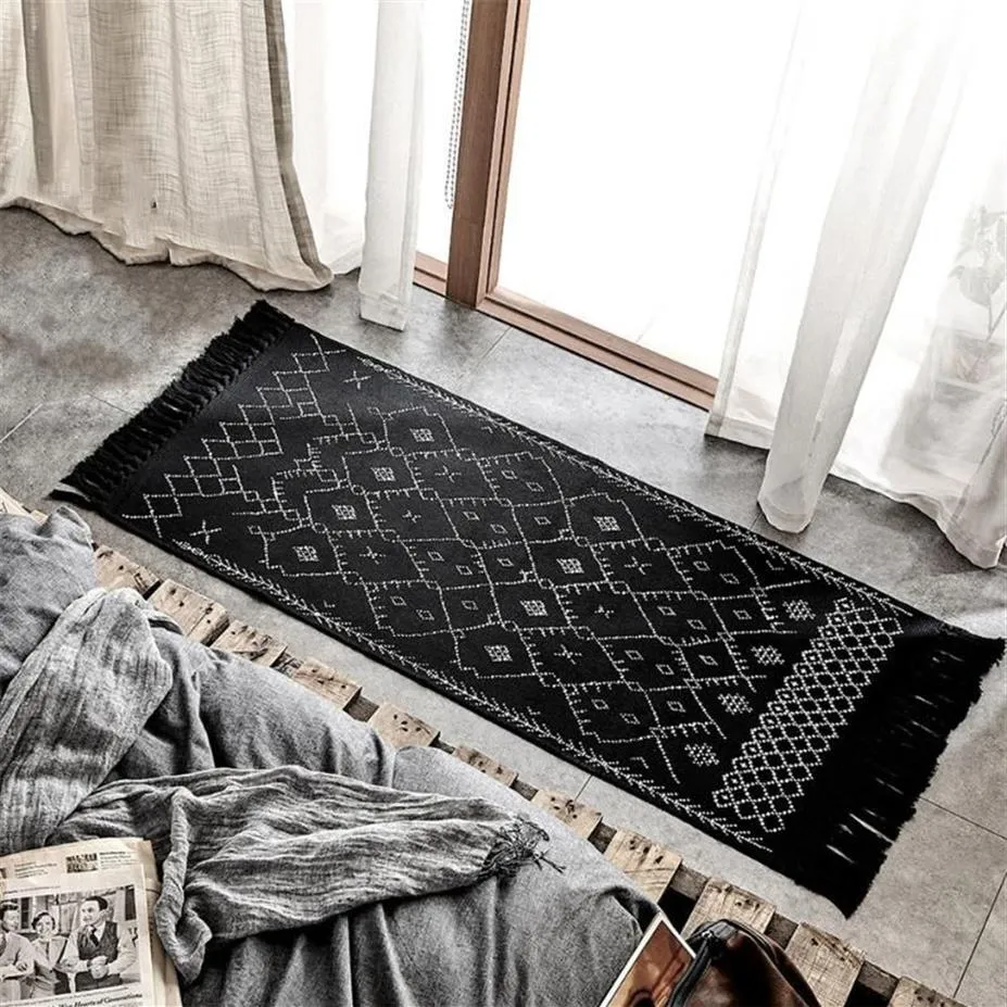 Tapijten Marokkaanse Karpetten Nordic Woonkamer Zacht Flanel Slaapkamer Nachtkastje Deken Antislip Keuken Deur Mat Tatami Thuis decor204T