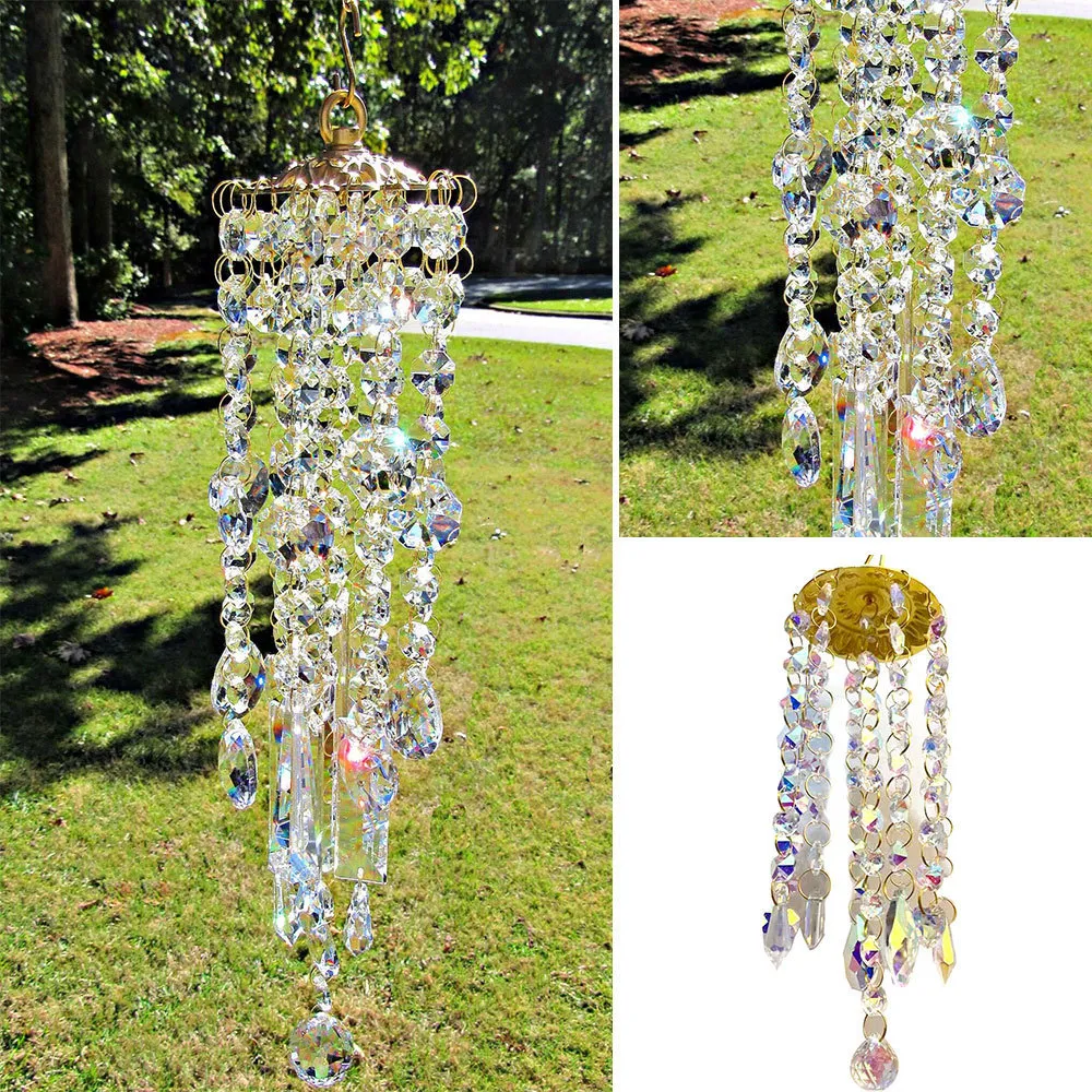 Pendentif Attrape-soleil En Métal - Décoration Suspendue Pour Maison/jardin, Crée Des Reflets Arc-en-ciel (forme Lune)
