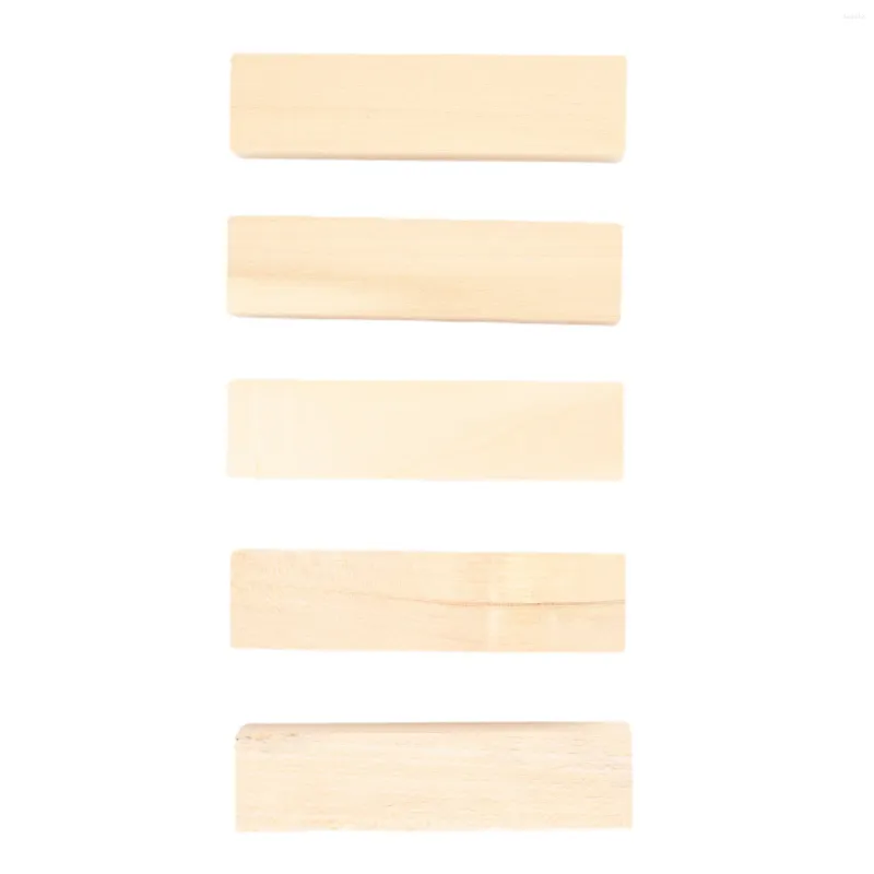 Kit de escultura de basswood de 10pack basswood branqueando em branco Kit inacabado de madeira inacabada (5l 5s)