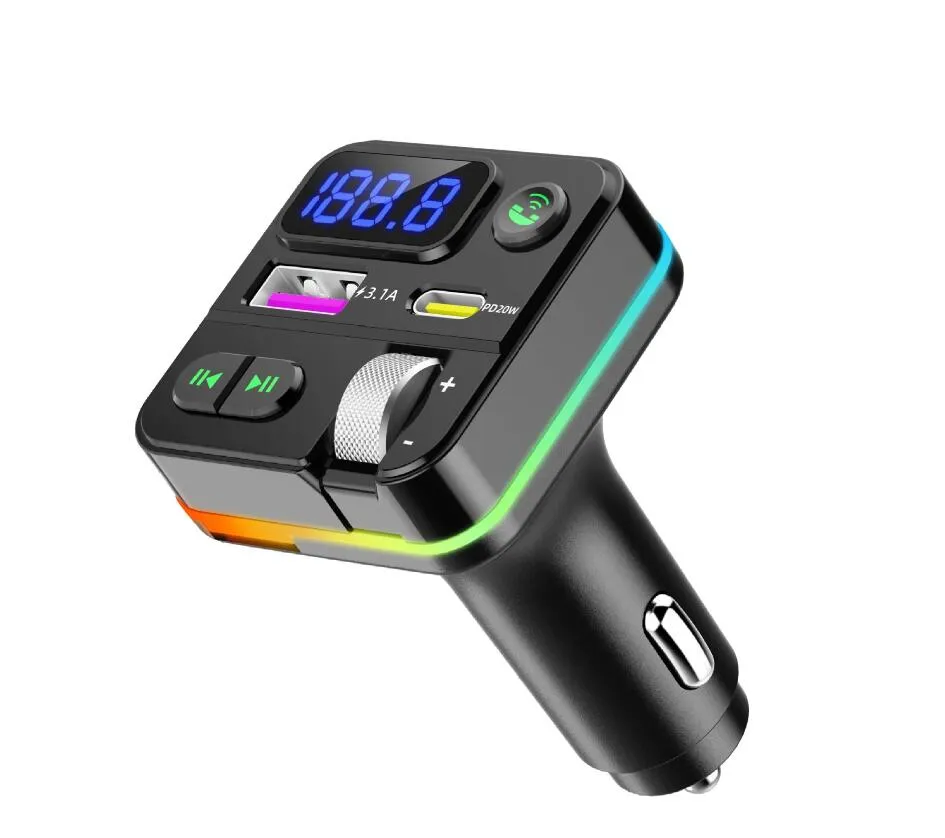 Q27 Wireless Bluetooth Car Kit MP3 Player Radiosender Audio Adapter 3,1 A  FM Lautsprecher Typ C Schneller USB C Anschluss Ladegerät AUX Von 2,83 €