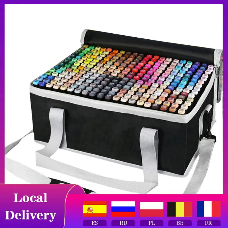 TCREAT 30/60/80 Colored Oily Marker Touch Pen Double Head Set Art Paint  Brush