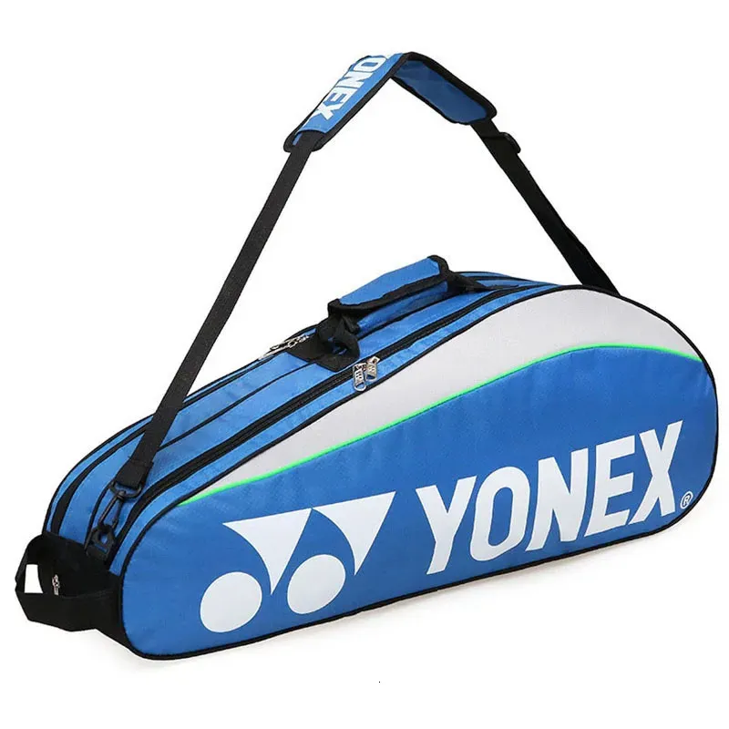 Sac 3 Raquettes Tennis/badminton Imperméable Avec Compartiment Chaussures