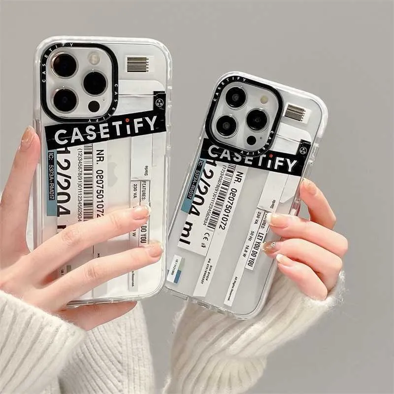 Luxury Brand Casetify Letter Lable Casetify Phone Cases For IPhone 13/11/12/14  Pro Max Korean Ins Soft Shockproof Back Cover Bumper Capa J230421 From  Us_montana, $5.73