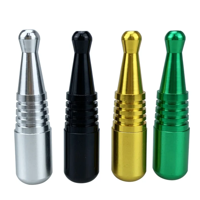 Dernière coloré en aluminium ALLIAG MINI PIPES PORPES PORTABLE STYLE DE BOWLING AMOVABLE HERB DRÉ