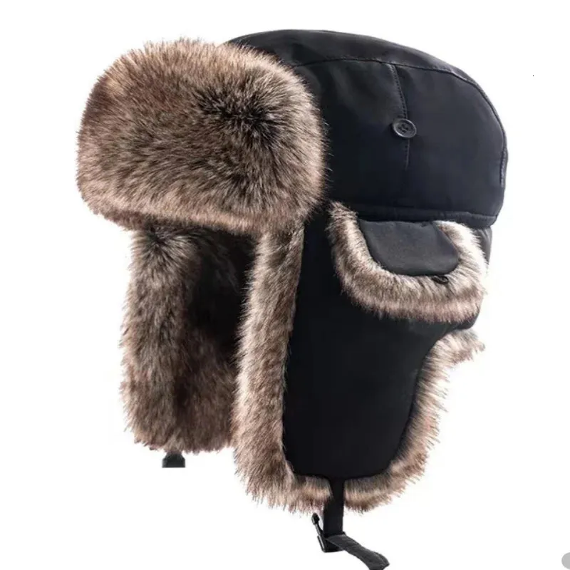 BeanieSkull Caps Winter Lei Feng Hut Kältebeständig Herren Markt Eltern Kind Baumwolle Camo Wasserdichter Gehörschutz Skifahren Radfahren 231122