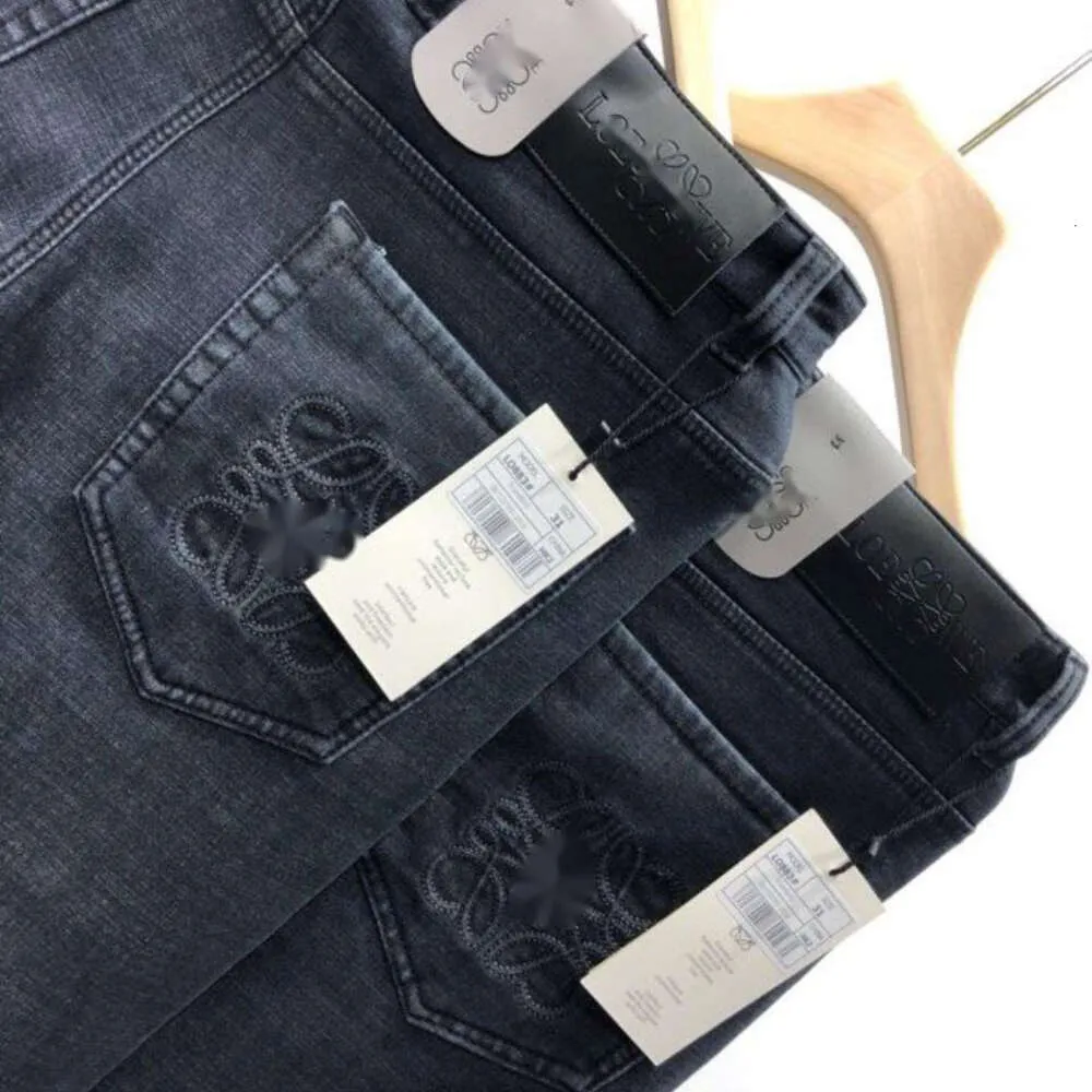 2023 Mäns nya E Högkvalitetsdesigner Jeans Män faller/Winter Ultra Slim Cashmere Pants