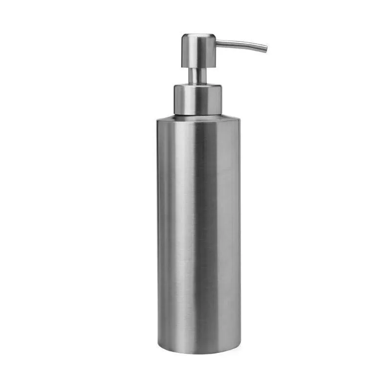 Full 304 Stainless Steel Countertop Sink Liquid Soap & Lotion Dispenser Pump Bottles for Kitchen and Bathroom 250ml/8oz 350ml/1167oz Brqph