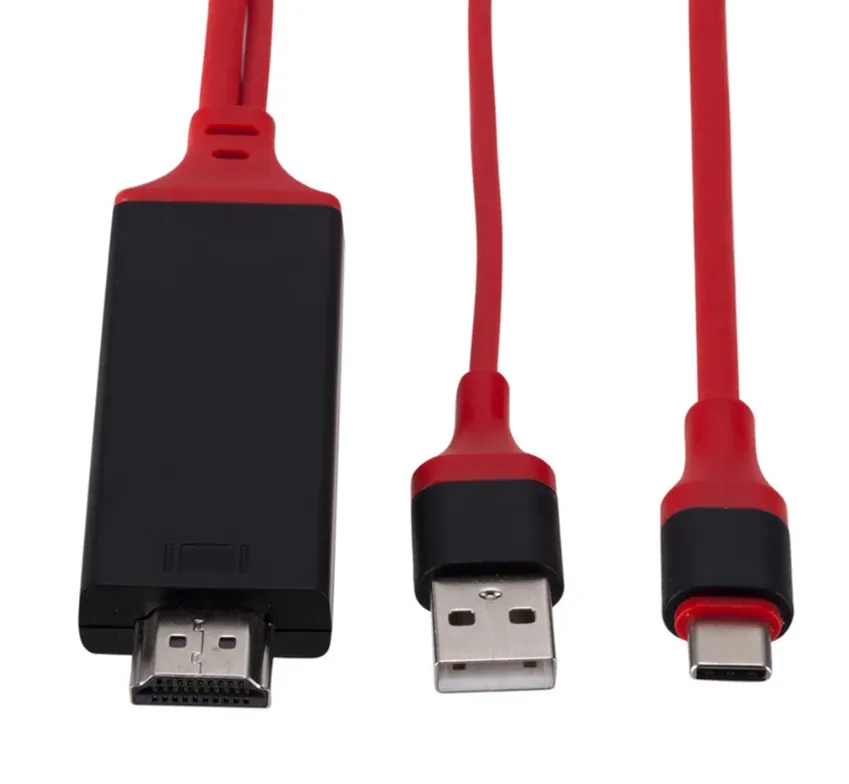 4K Type C to HDMI compatible Cable 3in1 mobile phone to TV adapter HDTV TV Digital AV Adapter