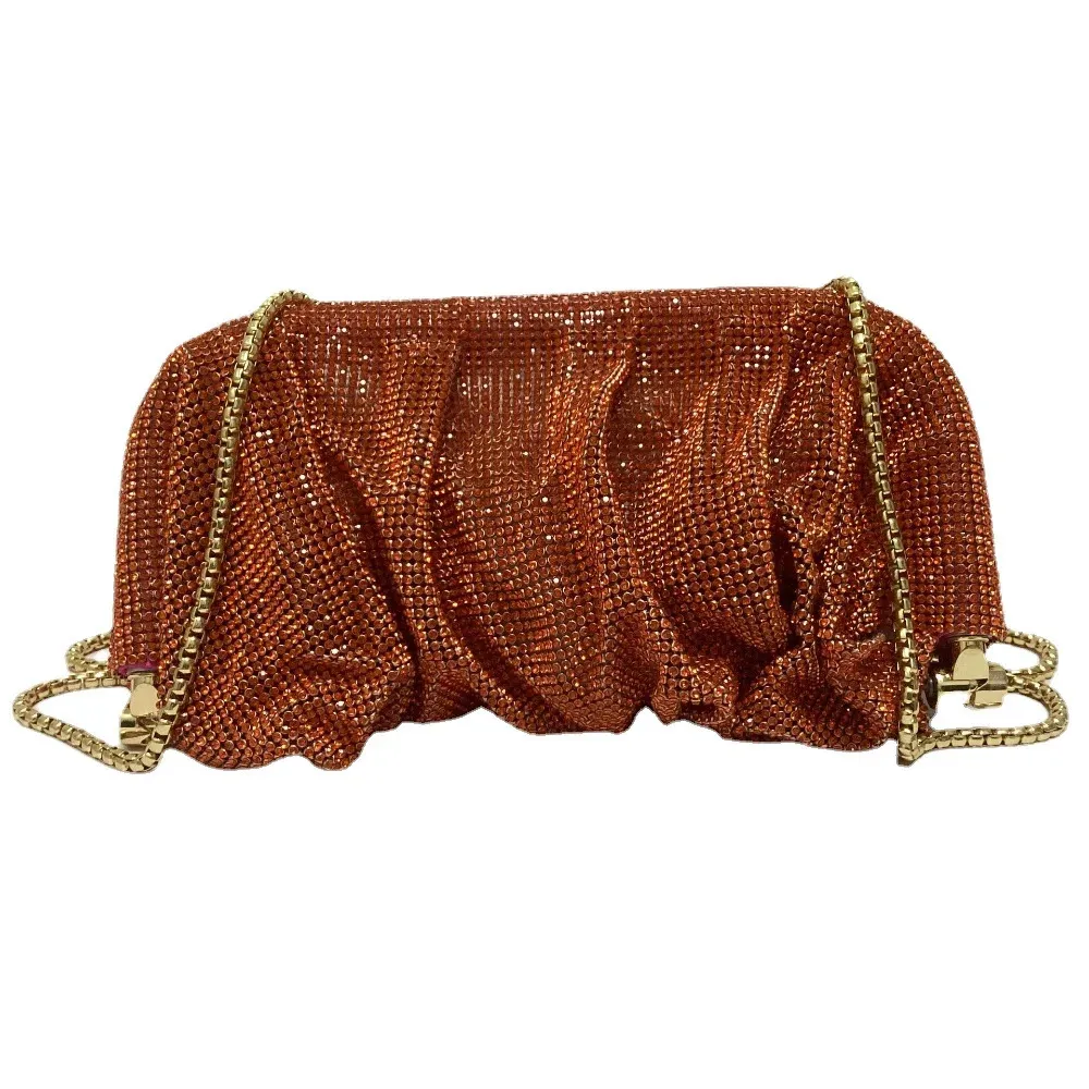 Sacos de noite Brilhante Bling Strass Diamante Nuvem Saco De Noite De Luxo Jantar Festa Embreagem Bolsa Mulheres Bolsa De Ombro Saco De Corrente De Ouro 231122