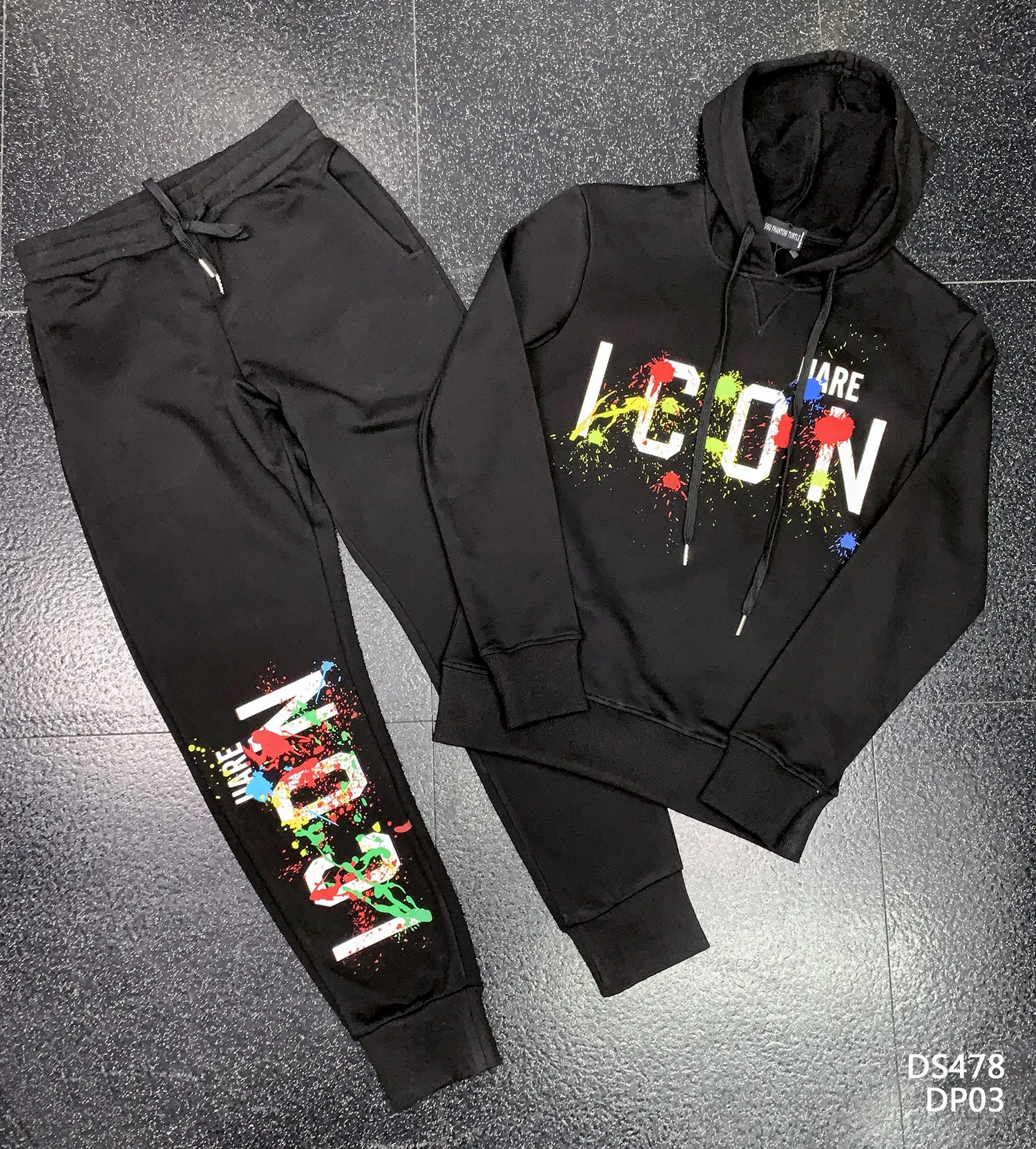 DSQ Phantom Turtle Mens Hoodie Jacket 바지 트라우저 트랙 슈트 남자 후드 우주 트랙 슈트 조깅하는 재킷 바지 세트 스포츠 정장 10273