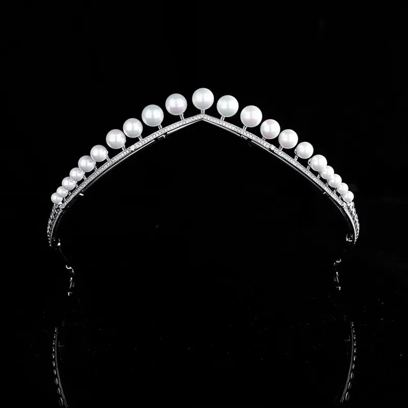 Bijoux de cheveux de mariage Perle Zircon Mariée Couronne De Mariage Style Coréen Simple Bandeau Accessoires De Cheveux Accessoires De Coiffure De Mariage HQ0293 231121