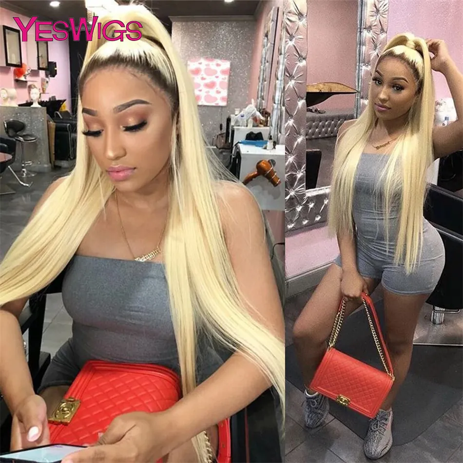 1B613 Full Lace Frontal Wig Honey Blonde Lace Front Human Hair