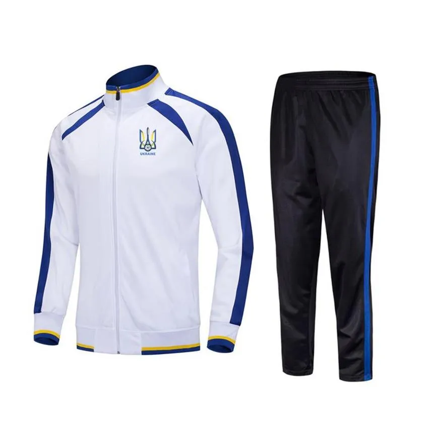 Ukrainian Association of Football Men's Tracksuits adult outdoor jogging suit jacket long sleeve sports Soccer suit308Y