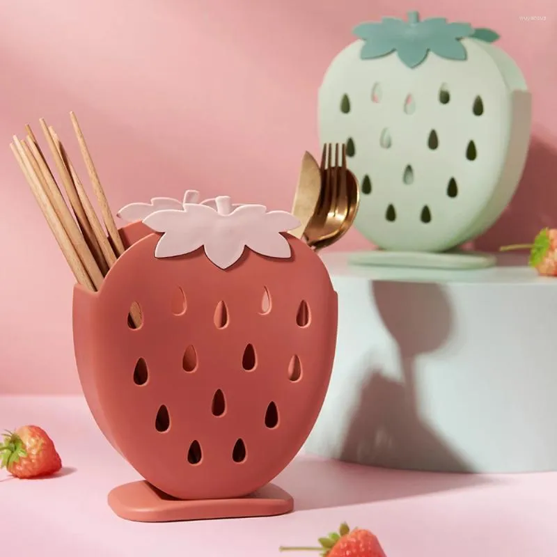 Förvaringsflaskor hushåll plastpinnarburet dränering hängande kreativt kök jordgubblåda stor diameter