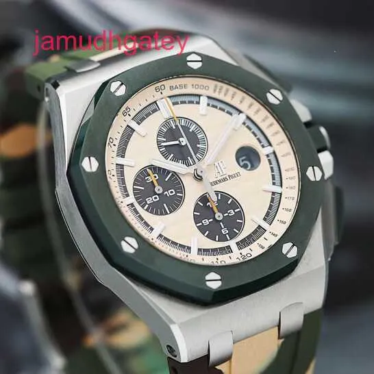 AP Swiss Luxury Watch Royal Oak Series Precision Steel Material 44mm自動機械ムーブメントメンズウォッチ26400SO